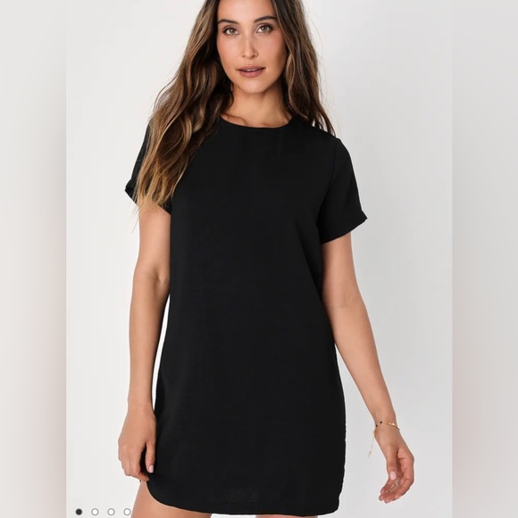 Shift and Shout Black Shift Dress - Picture 2 of 8